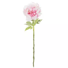 Искуственный пион Dpi 60 см розово-белый
