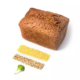 Изделие зерновое Grechkabread Пшено-семена льна 450 г