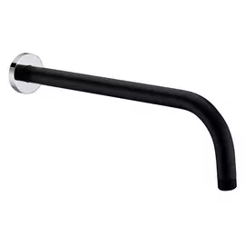 Излив настенный Wasserkraft черный 5х34х11 см