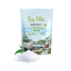 Эко соль для всех типов посудомоечных машин BioMio BIO-SALT Предотвращает накипь и известковый налет, 1000 г