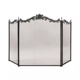 Экран Royal Flame: черный/серебро 82х130