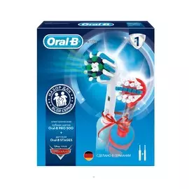 Набор электрических щеток Oral-B Family Pack D12.513K Cars + PRO 500