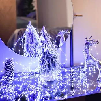 Электрогирлянда Best Technology 1890 зелёная LED холодный белый свет со стартовым шнуром 1,5+69,89 м