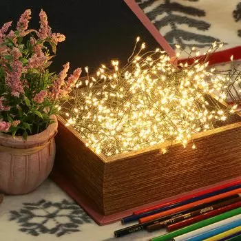 Электрогирлянда Best Technology зеленый 2400 LED теплый белый со стартовым шнуром