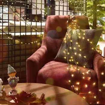 Электрогирлянда для помещений Reason 600 led теплый белый 1,65+30 м со стартовым шнуром