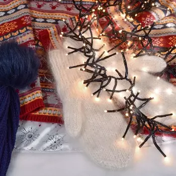 Электрогирлянда Kaemingk занавес 200 см 480 LED теплый белый, со стартовым шнуром