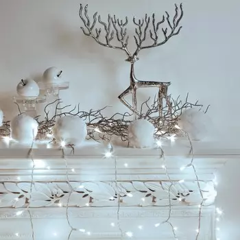 Электрогирлянда Reason 100 LED 600х50 см для улицы холодный белый, без стартового шнура