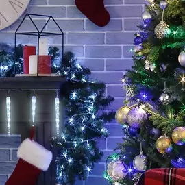 Электрогирлянда Reason сосульки улица холодный белый без стартового шнура