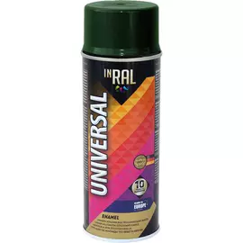 Эмаль аэрозольная INRAL Universal Темно-зеленая RAL6009 400 мл 26-7-6-034