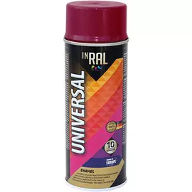 Эмаль аэрозольная INRAL Universal Вишневая RAL3004 400 мл 26-7-6-023