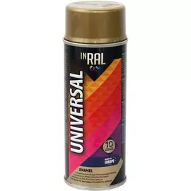 Эмаль аэрозольная INRAL Universal Золото металлик RAL1036 400 мл 26-7-6-020
