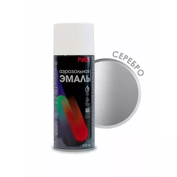 Эмаль аэрозольная Palizh Серебро 520 мл