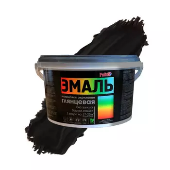 Эмаль акриловая Palizh черный 2,5 кг