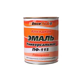 Эмаль глянцевая Decotech пф-115 Серая 0.9кг