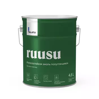 Эмаль для пола полуглянцевая Talatu База A 4,5 л