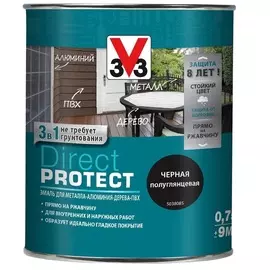 Эмаль V33 direct protect черная 2,5л