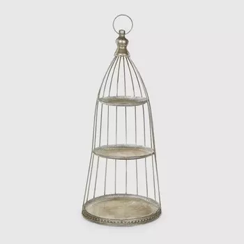 Этажерка 3-х ярусная Dekor pap 25,5х25,5х60 см