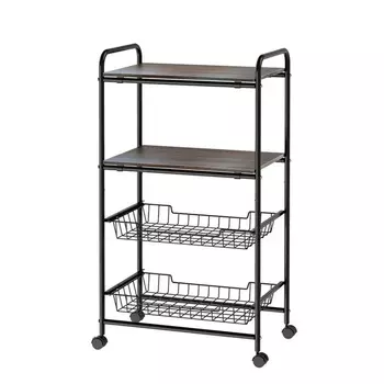 Этажерка на колесах Wireking с 4 полками 57х36х105 см