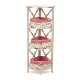 Этажерка угловая SDM дерево 34х34х123 см