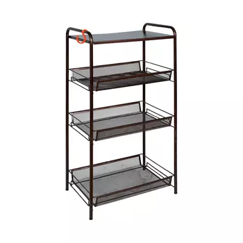 Этажерка ЗМИ Ладья 34 со столешницей медная 45х30х84 см