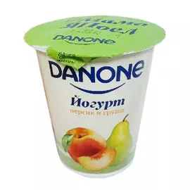 Йогурт Danone Персик-Груша 2,8% 260 г