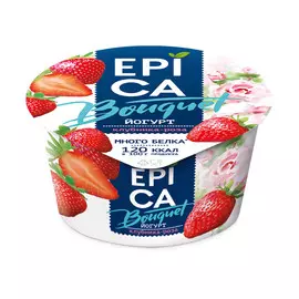 Йогурт Epica Bouquet клубника, роза 4,8% 130 г