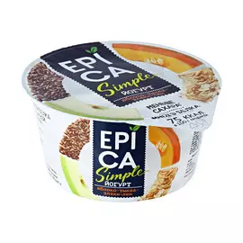 Йогурт Epica Simple яблоко, тыква, злаки, семена льна 1,7% 130 г