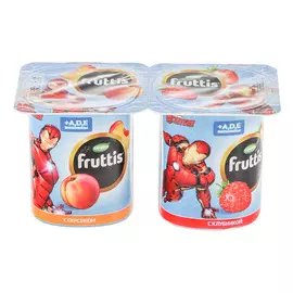 Йогурт Fruttis Campina Marvel Клубника / персик 110 г в ассортименте