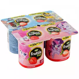 Йогурт Fruttis Kids с клубникой 4х110 г