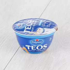 Йогурт греческий Савушкин продукт Злаки, клетчатка льна 2% 140 г