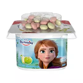 Йогурт Растишка Яблоко, груша с печеньем в шоколаде 3% 118 г