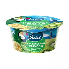 Йогурт Valio Clean label Бразильский Смусси с киви фейхоа и шпинатом 2,6% 140 г