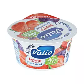 Йогурт Valio Clean Label клубника, базилик 2,9% 120 г