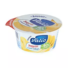 Йогурт Valio Clean Label с бананом 2,9% 120 г