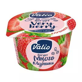 Йогурт Valio Clean Label с клубникой 2,6% 180 г