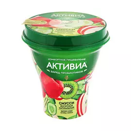 Йогуртный Смусси Активиа яблоко, киви, огурец, киноа 1% 250 г