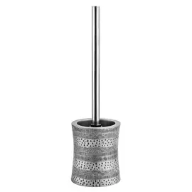 Ёршик для туалета Wasserkraft серый 10,3х10,3х35,5 см