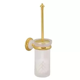 Ёршик для унитаза Boheme Bianco Palazzo золотой 10х14х32 см