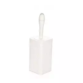 Ёршик для унитаза Primanova Rattan белый 12х12х41 см