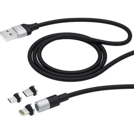 Кабель DEPPA USB-C, Lightning, Micro USB 1,2 м 72282