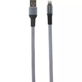 Кабель Red Line Flat USB - Lightning серый