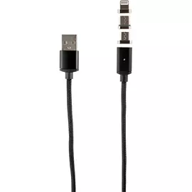 Кабель Red Line Magnetic USB - micro USB/USB Type-C/Lightning черный