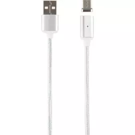 Кабель Red Line Magneto USB - USB Type-C серебристый