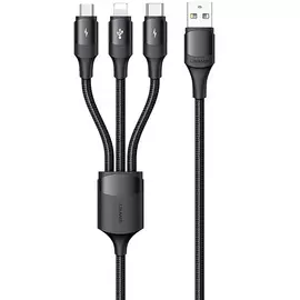 Кабель USAMS Aluminum Alloy SJ515USB01 чёрный