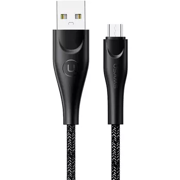 Кабель USAMS SJ393 USB-microUSB 1 м черный