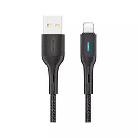 Кабель USAMS SJ425 USB-Lightning Smart Power-off 1,2 м черный SJ425USB01