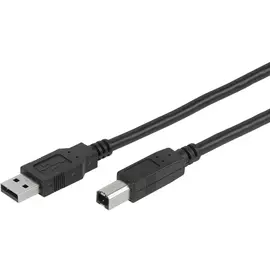 Кабель Vivanco USB 2.0 А/В 1,8 м 45206 черный