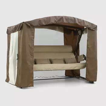 Качели садовые Zalger Garden Камелот шоколад садовые 4-х местные