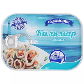 Кальмар Аквамарин В заливке 105 г