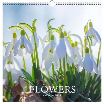 Календарь Канц-Эксмо Цветы Евроспираль 320х320 мм 2023 год